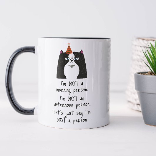 Funny not a Morgenmensch Tasse