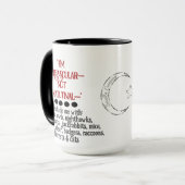 Funny Not a Morgenmentier Typografie Tasse (Vorderseite Links)
