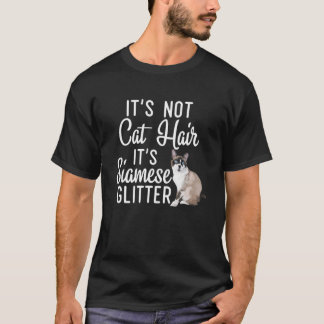 Funny Not Cat Hair Es ist siamischer Glitzer Cat M T-Shirt