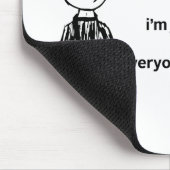 Funny "Not Funny" Sarcasm Mousepad (Ecke)