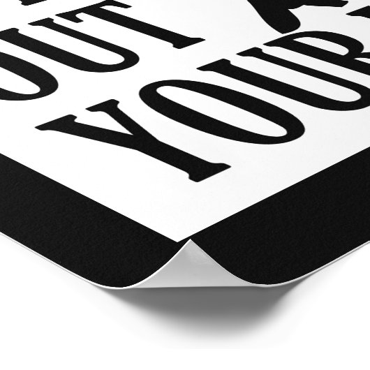 Funny "Not Here to Judge" Poster (Ecke)