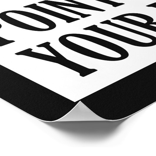 Funny "Not Here to Judge" Poster (Ecke)