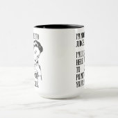 Funny "not here to Judge" Tasse (Zentrum)