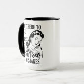 Funny "not here to Judge" Tasse (Vorderseite Links)