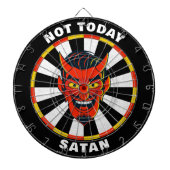 Funny Not Today Satan Dartboard Dartscheibe (vorne)