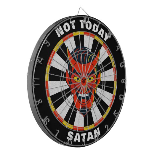 Funny Not Today Satan Dartboard Dartscheibe (Vorderseite Links)