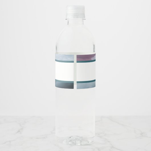 Funny Not Vodka Mauve Pink & Aquamarin Dusche Part Wasserflaschenetikett (Rückseite)