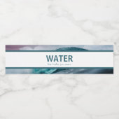 Funny Not Vodka Mauve Pink & Aquamarin Dusche Part Wasserflaschenetikett (Einzelnes Label)