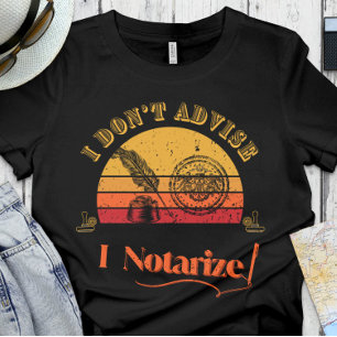 Funny Notary   Büro - Ich berate nicht, ich melde  T-Shirt