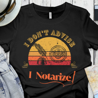 Funny Notary | Büro - Ich berate nicht, ich melde T-Shirt