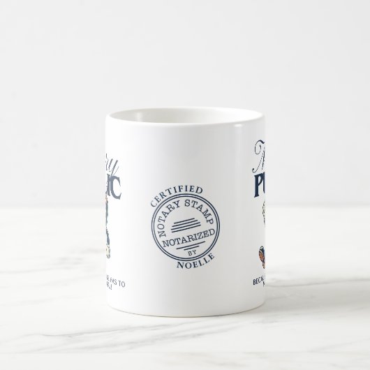 Funny Notary Public - Certified Notary Spaß Gift Kaffeetasse (Mittel)