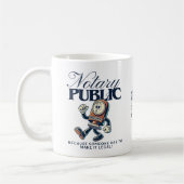 Funny Notary Public - Certified Notary Spaß Gift Kaffeetasse (Links)