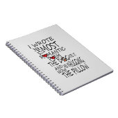 Funny notebook für Hundefreunde Notizblock (Rechte Seite)