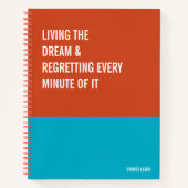 Funny Notebook, Humorous Writing Pad Journal, Note Notizblock (Vorderseite)