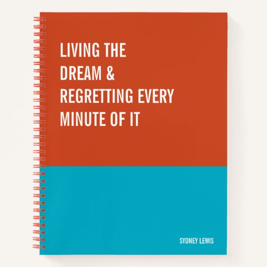 Funny Notebook, Humorous Writing Pad Journal, Note Notizblock (Vorderseite)