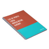 Funny Notebook, Humorvolles Writing Pad Journal, H Notizblock (Rechte Seite)