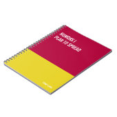 Funny Notebook, Humorvolles Writing Pad Journal, H Notizblock (Linke Seite)