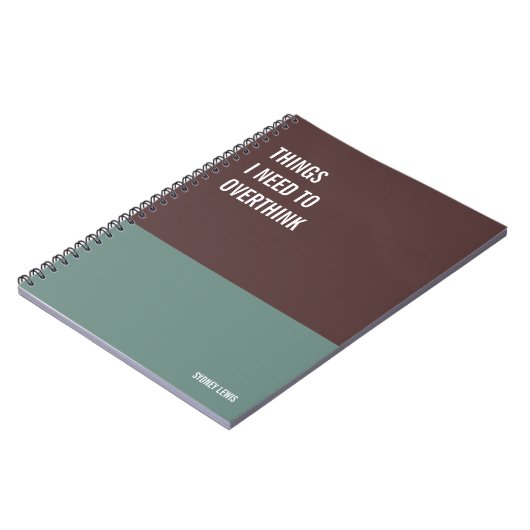 Funny Notebook, Humorvolles Writing Pad Journal, H Notizblock (Linke Seite)