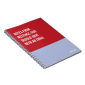 Funny Notebook, Humorvolles Writing Pad Journal, H Notizblock (Rechte Seite)