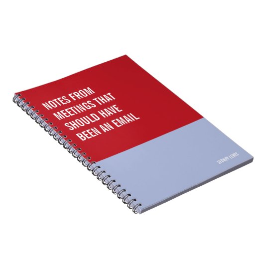 Funny Notebook, Humorvolles Writing Pad Journal, H Notizblock (Rechte Seite)