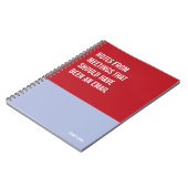 Funny Notebook, Humorvolles Writing Pad Journal, H Notizblock (Linke Seite)