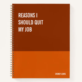 Funny Notebook, Humorvolles Writing Pad Journal, H Notizblock