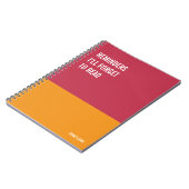 Funny Notebook, Humorvolles Writing Pad Journal, H Notizblock (Linke Seite)