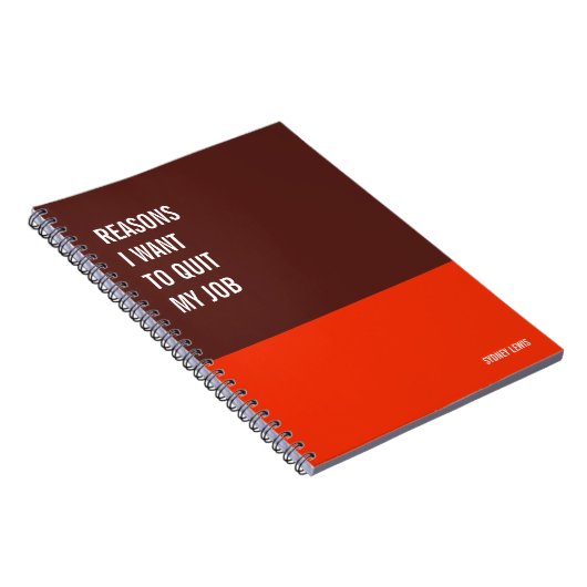 Funny Notebook, Humorvolles Writing Pad Journal, H Notizblock (Rechte Seite)