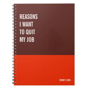 Funny Notebook, Humorvolles Writing Pad Journal, H Notizblock