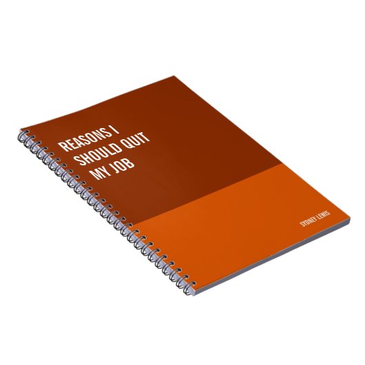 Funny Notebook, Humorvolles Writing Pad Journal, H Notizblock (Rechte Seite)