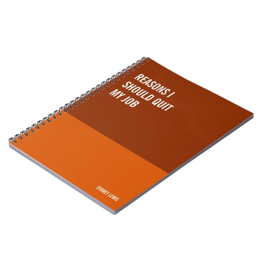 Funny Notebook, Humorvolles Writing Pad Journal, H Notizblock (Linke Seite)