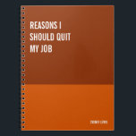 Funny Notebook, Humorvolles Writing Pad Journal, H Notizblock<br><div class="desc">Ein lustiges Notizbuch,  das Sie für alle Ihre täglichen Erinnerungen,  tiefe Gedanken und Kummer,  oder nur für Notizen an der Schule und am Arbeitsplatz verwenden können. Es ist ein großartiges Geschenk.</div>