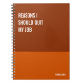 Funny Notebook, Humorvolles Writing Pad Journal, H Notizblock (Vorderseite)