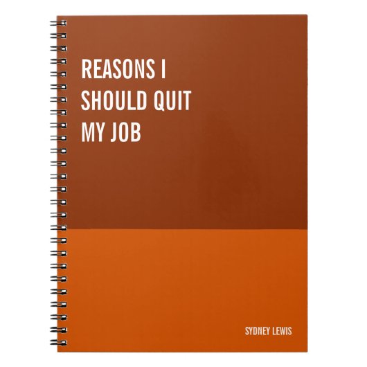 Funny Notebook, Humorvolles Writing Pad Journal, H Notizblock (Vorderseite)