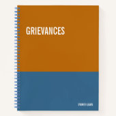 Funny Notebook, Humorvolles Writing Pad Journal, H Notizblock (Vorderseite)