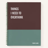 Funny Notebook, Humorvolles Writing Pad Journal, H Notizblock (Vorderseite)