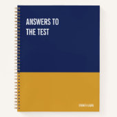 Funny Notebook, Humorvolles Writing Pad Journal, H Notizblock (Vorderseite)