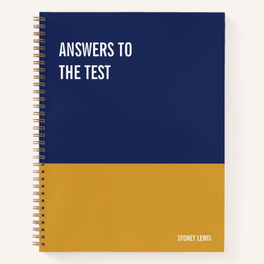 Funny Notebook, Humorvolles Writing Pad Journal, H Notizblock (Vorderseite)