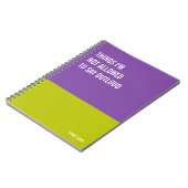 Funny Notebook, Humorvolles Writing Pad Journal, H Notizblock (Linke Seite)