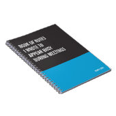 Funny Notebook, Humorvolles Writing Pad Journal, H Notizblock (Rechte Seite)