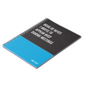 Funny Notebook, Humorvolles Writing Pad Journal, H Notizblock (Linke Seite)