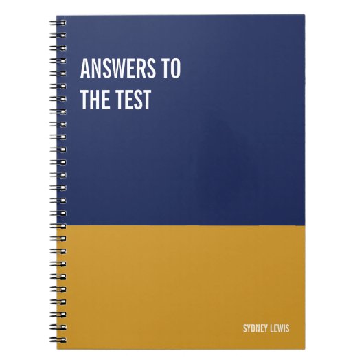 Funny Notebook, Humorvolles Writing Pad Journal, H Notizblock (Vorderseite)