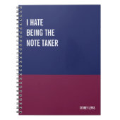 Funny Notebook, Humorvolles Writing Pad Journal, H Notizblock (Vorderseite)