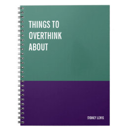 Funny Notebook, Humorvolles Writing Pad Journal, H Notizblock