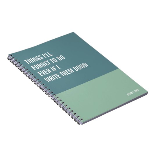 Funny Notebook, Humorvolles Writing Pad Journal, H Notizblock (Rechte Seite)