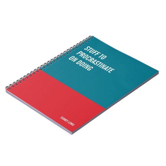 Funny Notebook, Humorvolles Writing Pad Journal, H Notizblock (Linke Seite)