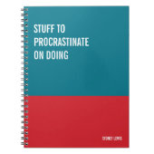 Funny Notebook, Humorvolles Writing Pad Journal, H Notizblock (Vorderseite)