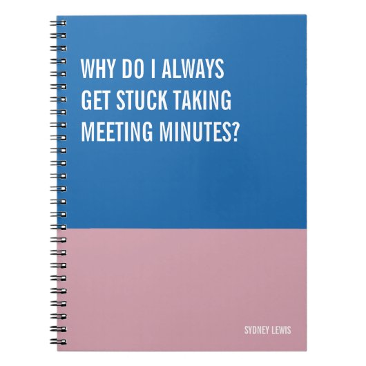 Funny Notebook, Humorvolles Writing Pad Journal, H Notizblock (Vorderseite)