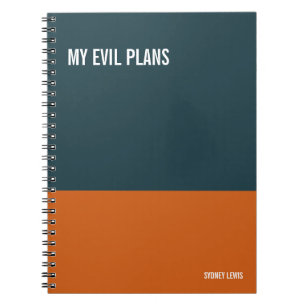 Funny Notebook, Humorvolles Writing Pad Journal, H Notizblock