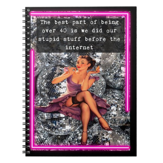 Funny Notebook Journal Best Friend Gift "40" Notizblock (Vorderseite)
